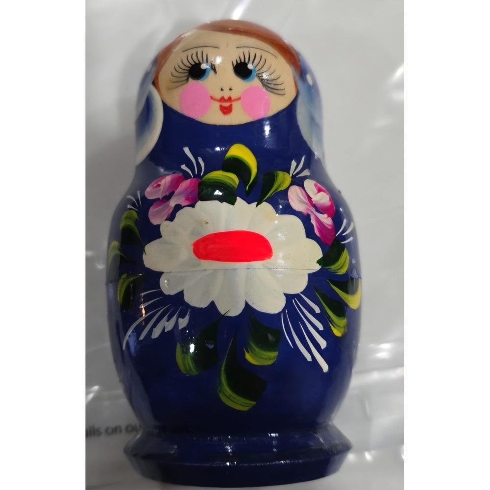 Nesting Russian Matryoshka Dolls‎ 4in Set of 5 Vintage